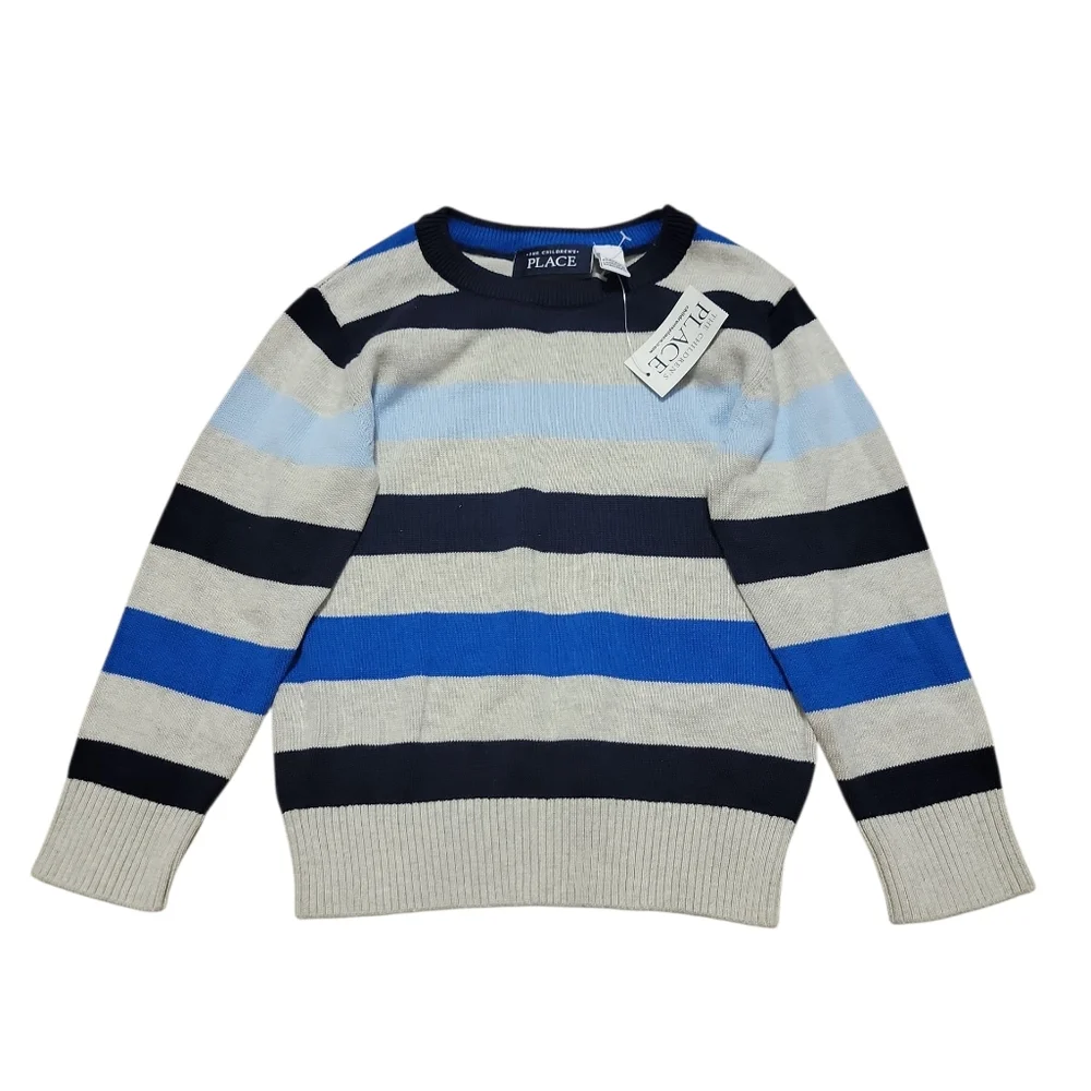 The Children's Place Toddler Boy Striped Sweater Size 2T Pullover Crewneck‎ New